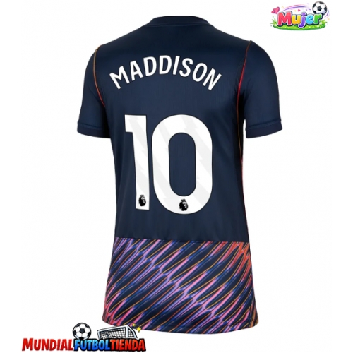 Camiseta Tottenham Hotspur James Maddison #10 Segunda Equipación Replica 2026-27 para mujer mangas cortas